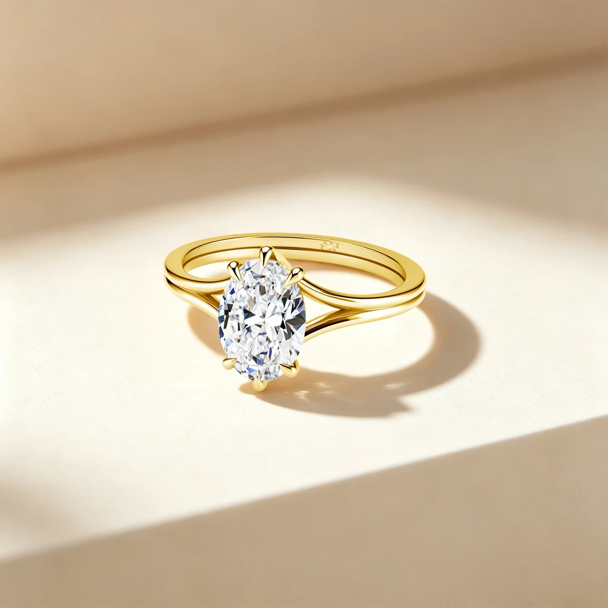 Anel Moissanite Prisma