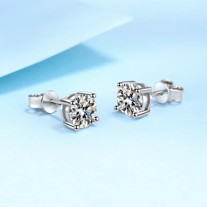 Brincos de Moissanite